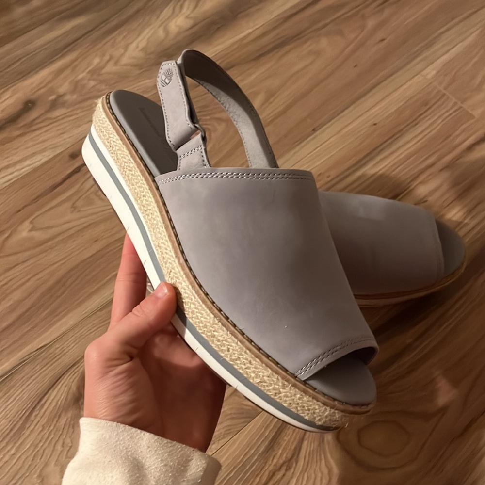 Timberland Grey Leather Mule
